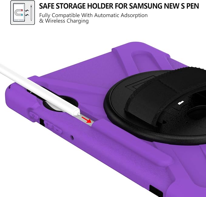 BRAECN Case for Galaxy Tab S6 10.5 2019, Hybrid Heavy Duty Shockproof Case