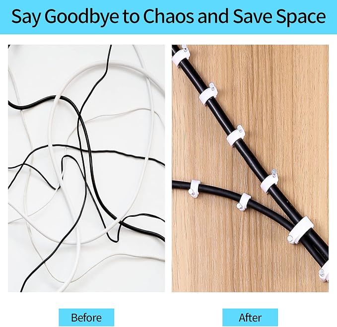 Cable Clips, 4mm 6mm 8mm 10mm, Wire Wall Clips