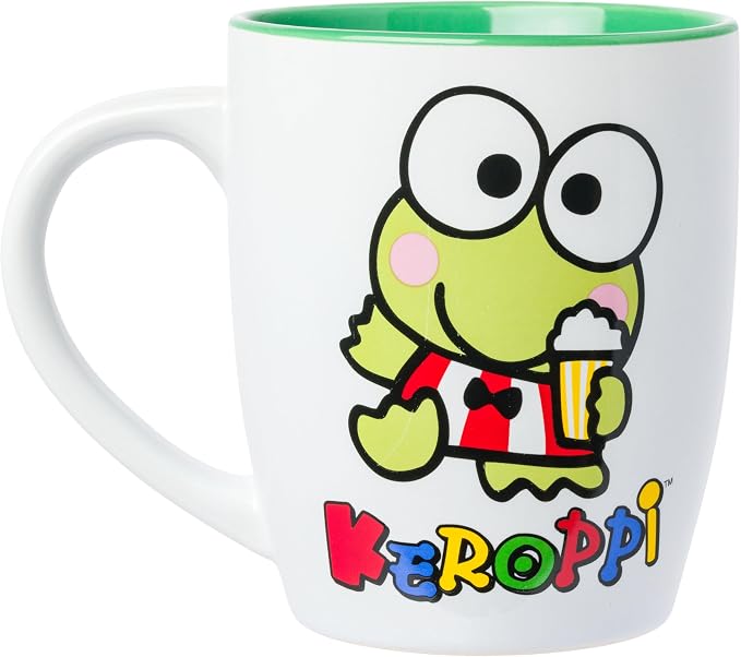 Silver Buffalo Sanrio Hello Kitty and Friends Keroppi, Ceramic Mug, 25oz |