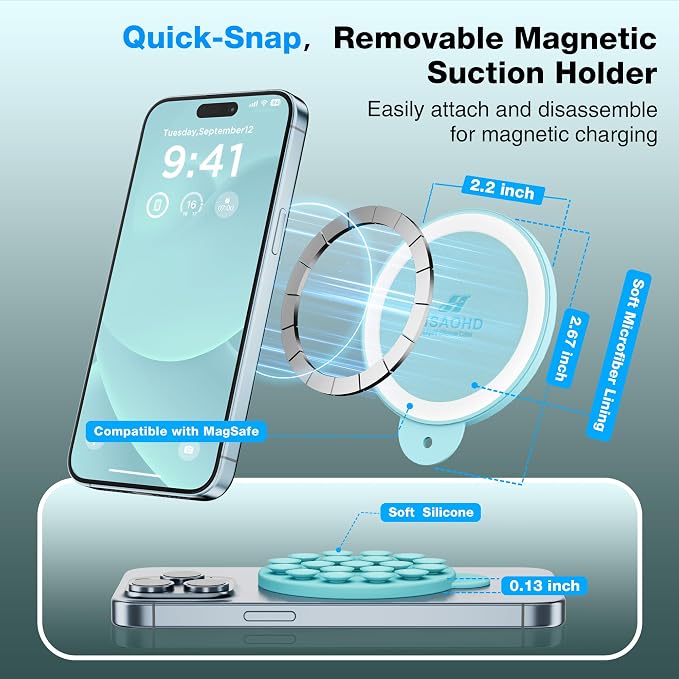 Magnetic Suction Cup Phone Mount
