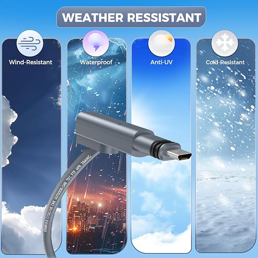 for Starlink Gen 2 Cable 33FT, Waterproof Replacement Cable
