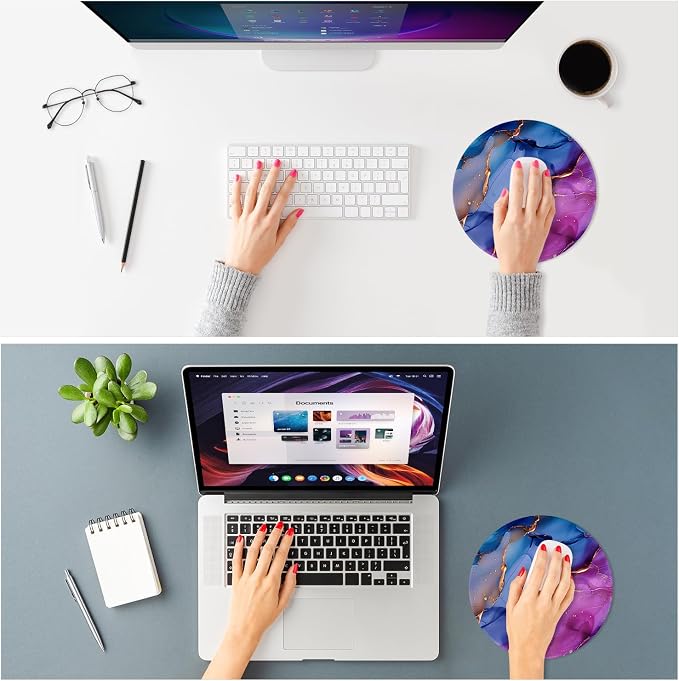 ITNRSIIET Mouse Pad Non-Slip Rubber Base Smooth Surface Stitched Edges