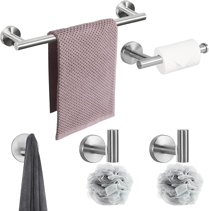 Bathroom Hardware Set SUS 304 Thicken Stainless Steel-Towel Bar Set
