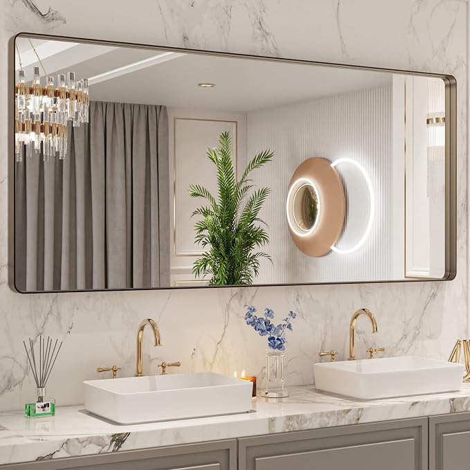 72”X32” Bronze Bathroom Mirrors