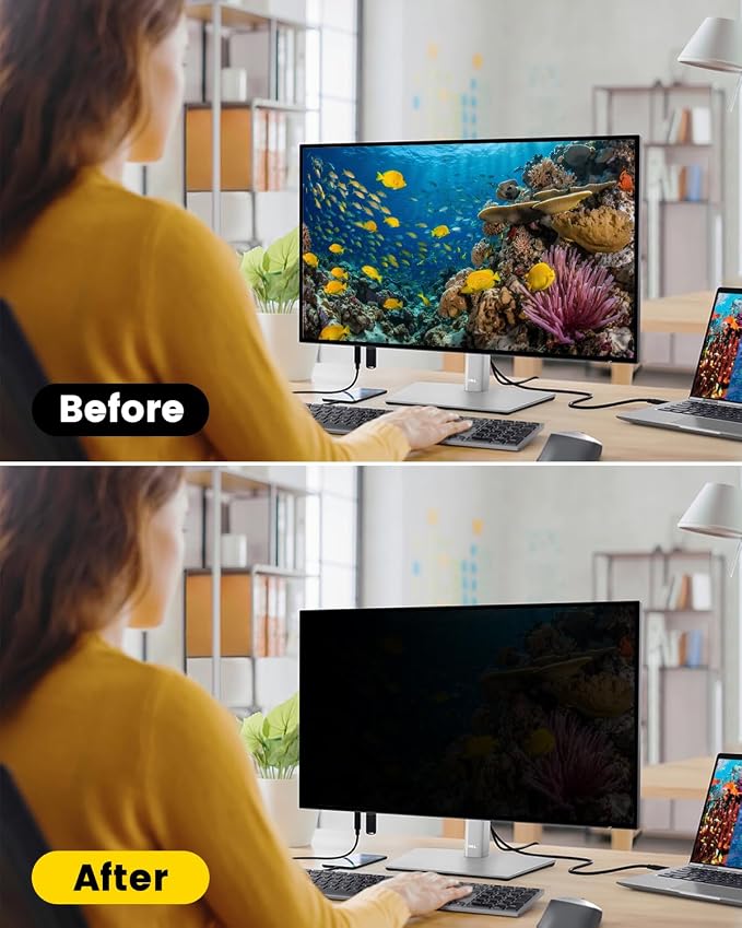 F FORITO 24 Inch 16:9 360°Privacy Screen Protector