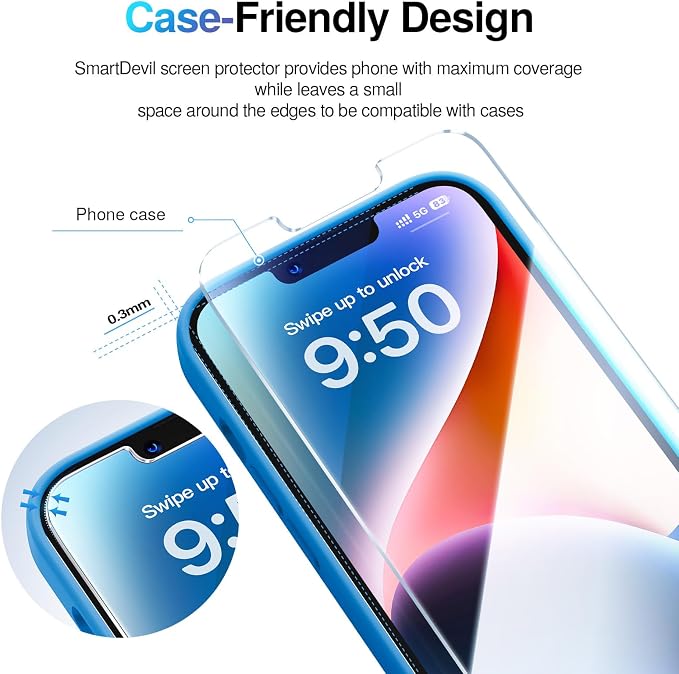 SMARTDEVIL 2-Pack Screen Protector