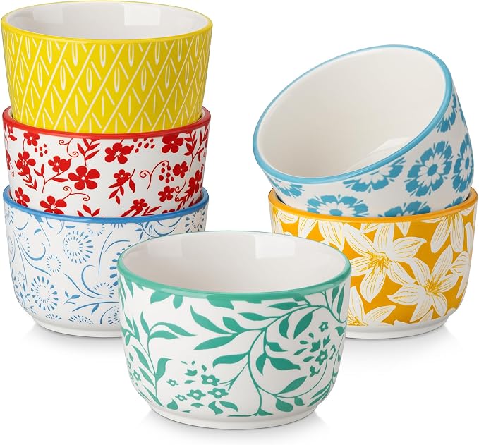 vancasso Selene 6 Oz Porcelain Ramekins Set of 6