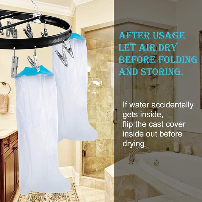 Waterproof Cast Covers for Shower Leg Adult Full long leg Protection