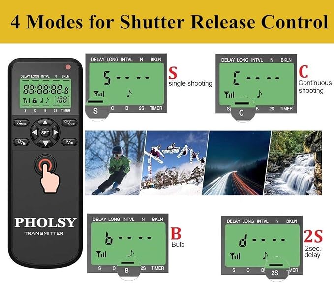 PHOLSY Camera Timer Remote Control