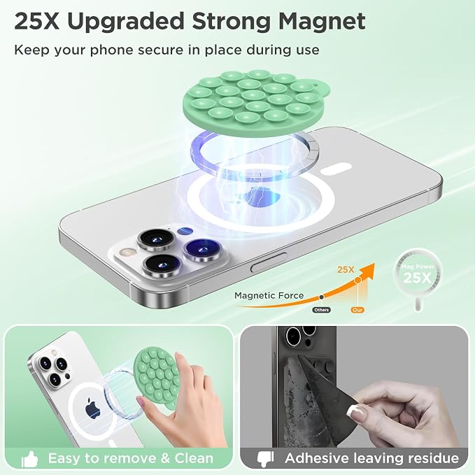 Magnetic Suction Cup Phone Mount