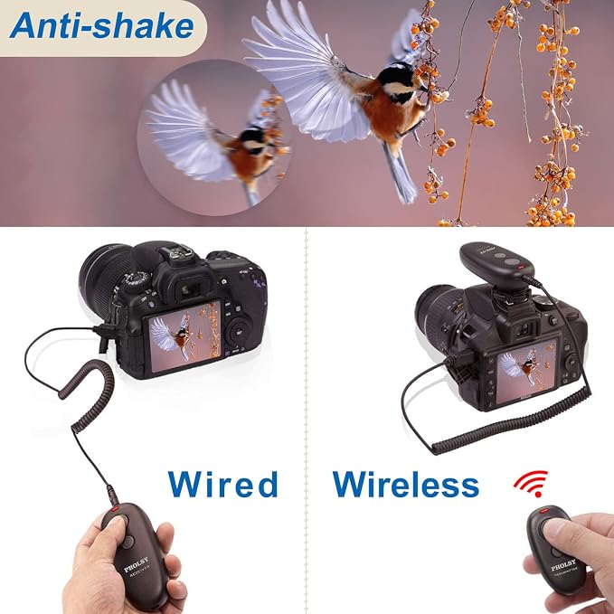 PHOLSY for Sony Camera Remote Shutter Release S6 Wireless Remote Control for