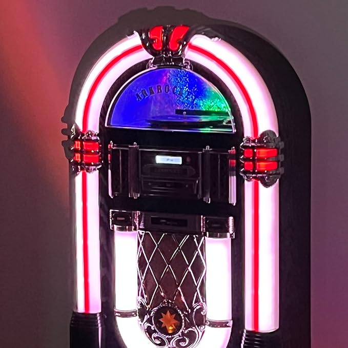 Arkrocket Taurus II Mid-Size Jukebox Vinyl Record Player Bluetooth USB SD CD