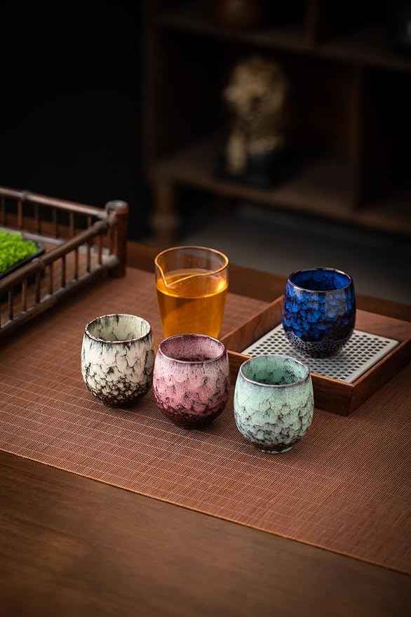 Jianzhan Ceramic Teacup, Kung Fu Tea Set, Coffee cup，Yerba Mate Set Ceramic