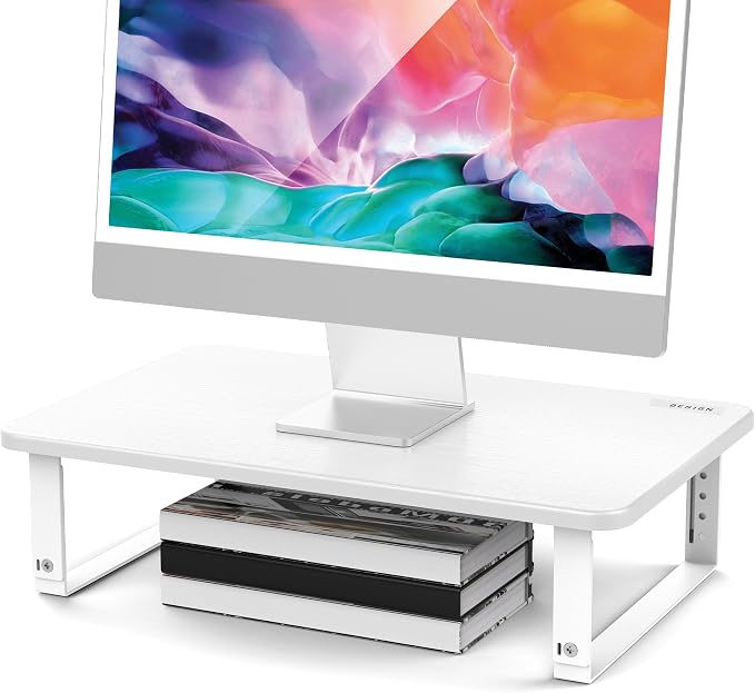 BESIGN MS01 Monitor Stand Riser, Height Adjustable Laptop Stand, Computer