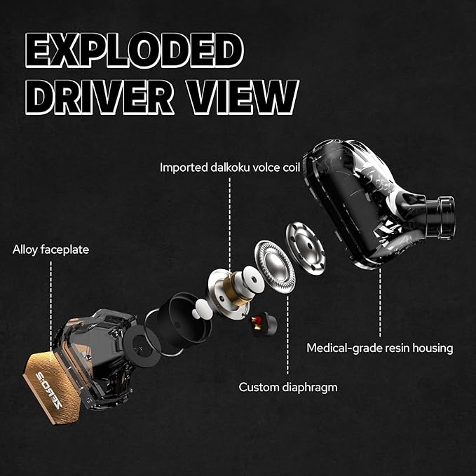 Linsoul 7Hz x Crinacle Zero:2 in Ear Monitor, Updated 10mm Dynamic Driver IEM