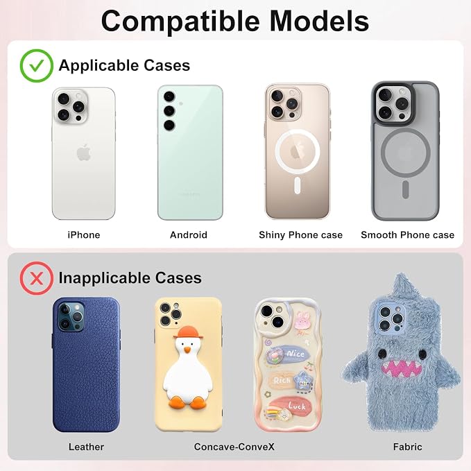 Silicone Suction Cup Phone Case Mount Double Sided, Phone Accessories
