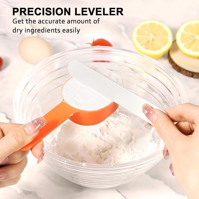 Stackable 10-Piece Measuring Cups and Spoons Set