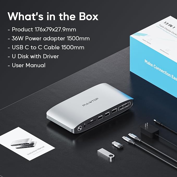 Displaylink Docking Station, Triple Display DisplayLink Dock
