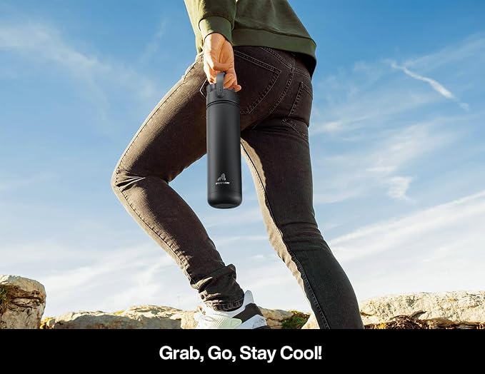 POWCAN 26 oz Insulated Water Bottle