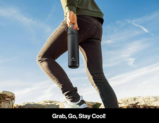 POWCAN 26 oz Insulated Water Bottle
