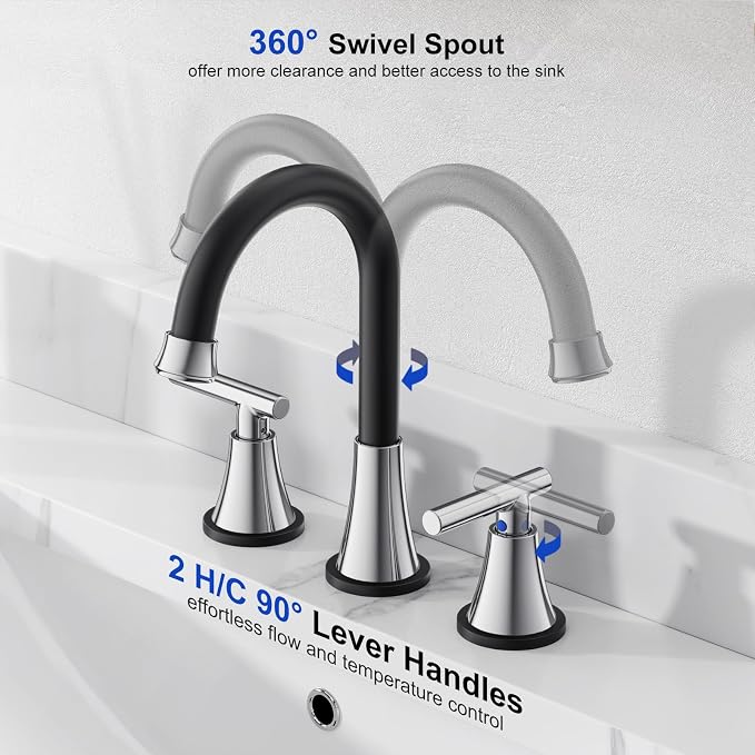 Bathroom Faucets for Sink 3 Hole