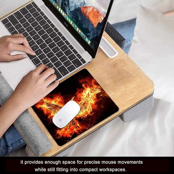 Cool Phoenix Mouse Pad Personalized Design, Non-Slip Surface, Rubber Base