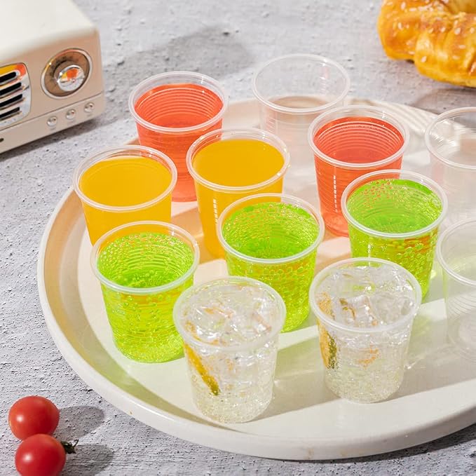 SIUQ 1500 Pack 3 oz Clear Plastic Cups, Disposable Bathroom Mouthwash Cups |
