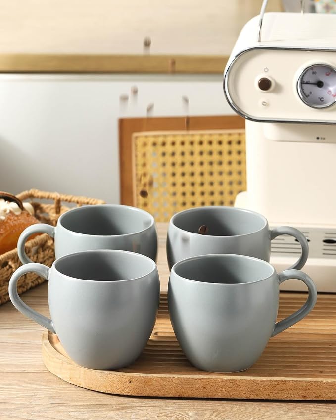 Coffee Mugs Set of 4, 16 oz Ceramic Coffee Cups