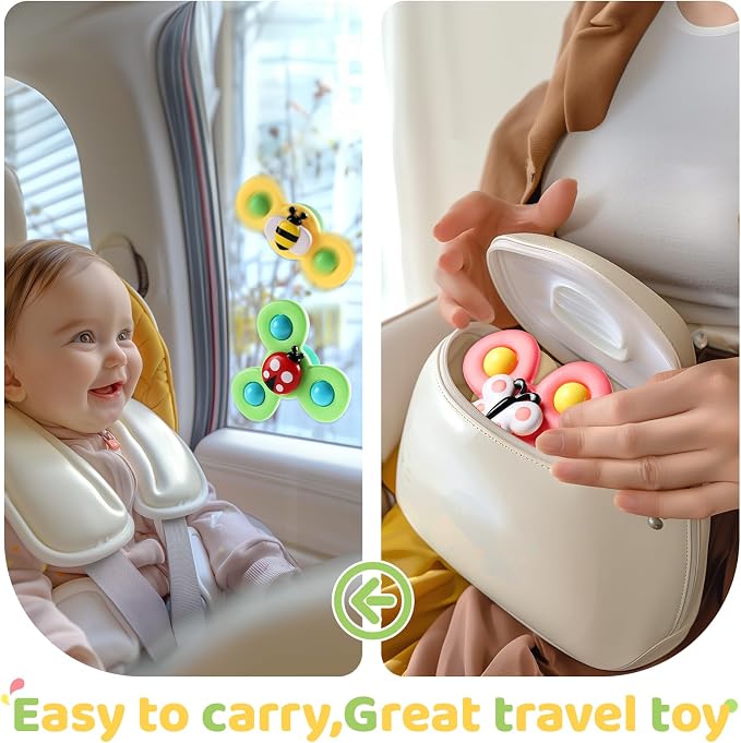 Suction Cup Spinner Airplane Travel Toys