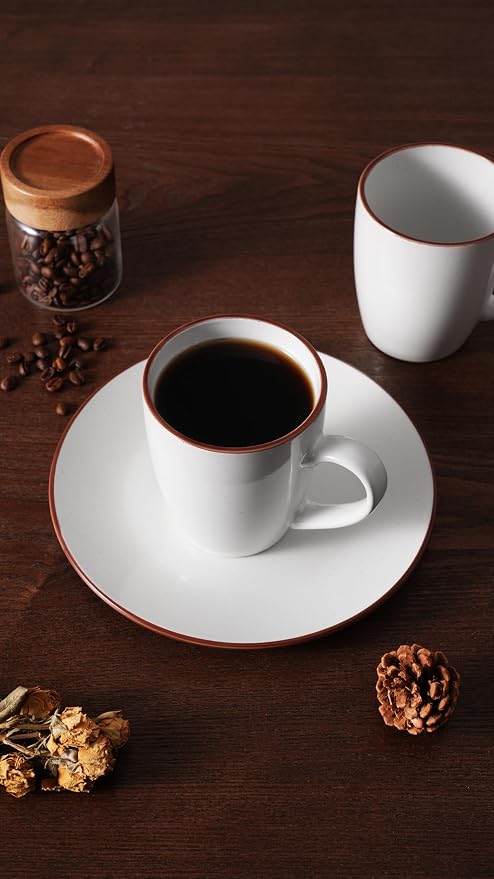 famiware Venus Coffee Mugs Set of 6, 13 oz Ceramic Stoneware Mug Cup Set |
