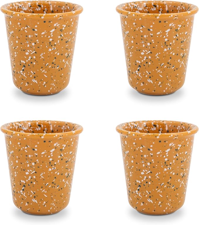 4-Piece 10oz Handleless Coffee Cups,