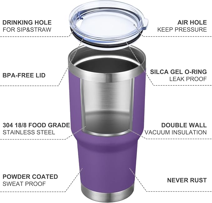 MEWAY 30oz Insulated Tumbler