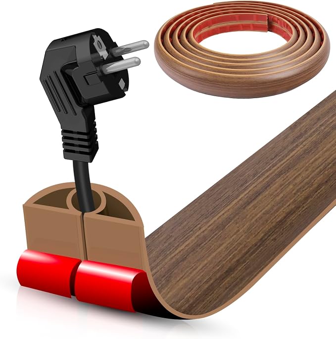 Floor Cord Cover Cable Cavity Self Adhesive Cord Hider Floor 10FT Floor Cable