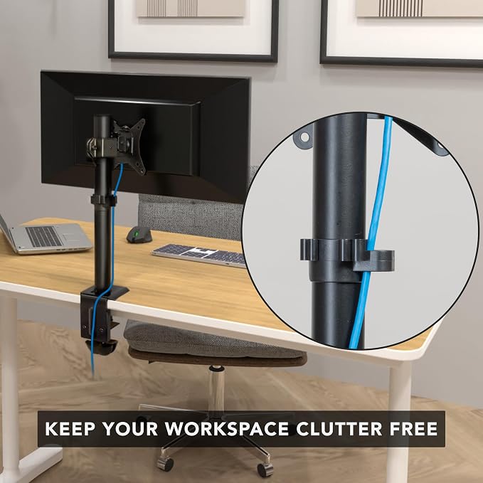 Mount-It! Single Monitor Desk Mount – Computer Screen Stand