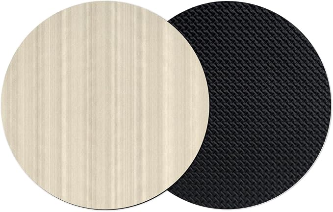 Cream Thin Lines Coasters Set of 2, Absorbent Coasters