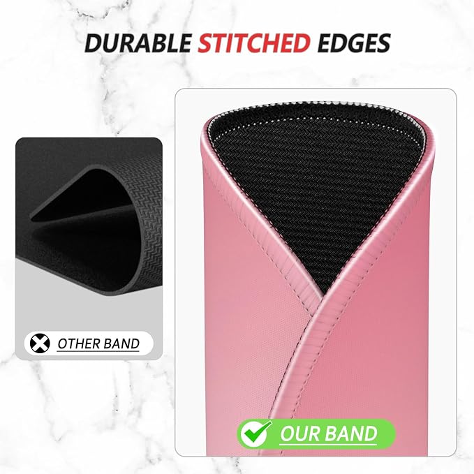 ITNRSIIET Mouse Pad Non-Slip Rubber Base Smooth Surface Stitched Edges