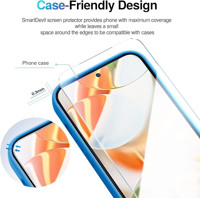 SMARTDEVIL [3+1 Pack Screen Protector