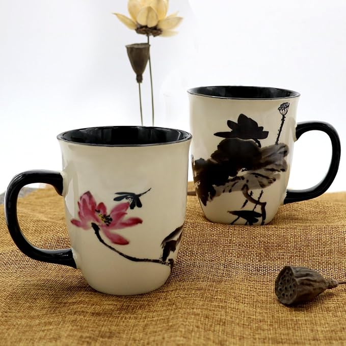 Lotus Magic Color Changing Coffee Mug, 16 oz | Ceramic Tea Mug