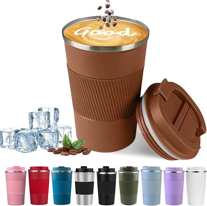 Insulated Travel Coffee Mug, Stainless Steel Coffee Cup