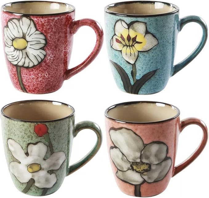 Ceramics 12oz Coffee mugs, Coffee cups, Tea mugs, Kiln Glazing Process
