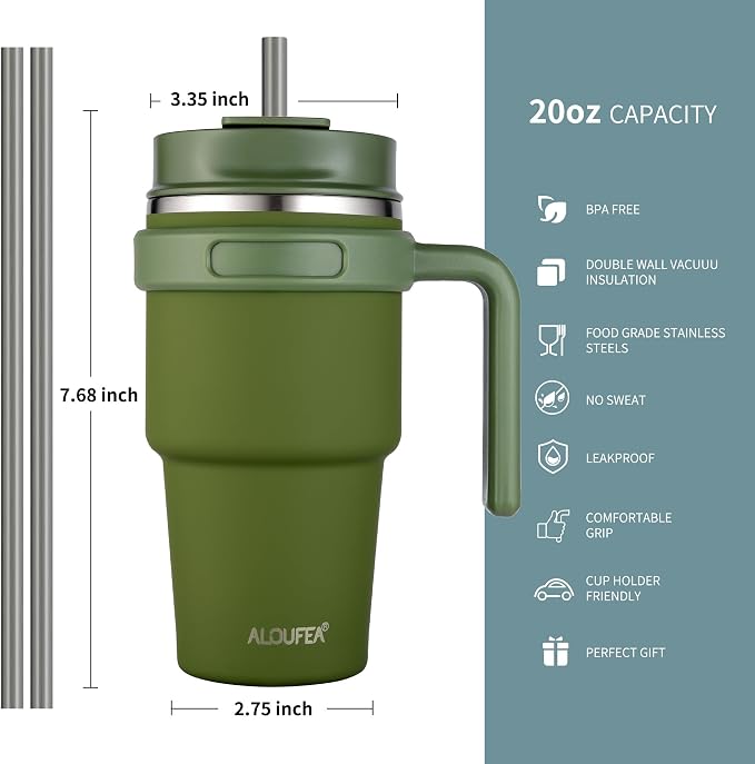 20 oz Insulated Travel Coffee Mug Tumbler