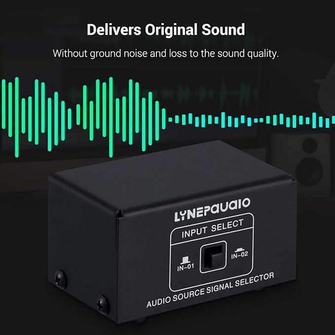 Audio Switcher 3.5mm 2 in 1 Out/1 in 2 Out A/B Switch Stereo Audio Splitter Box