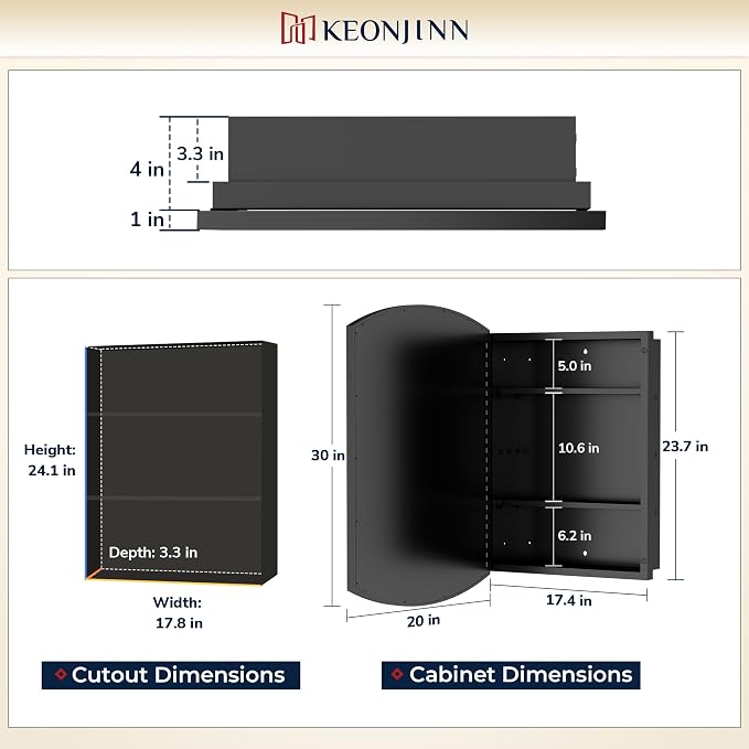 Black Medicine Cabinet