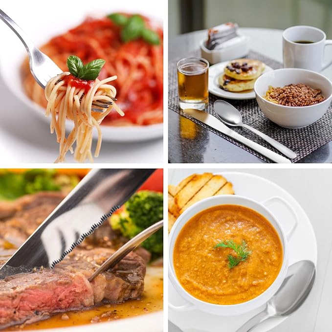 Pleafind 72-Pieces Silverware Set