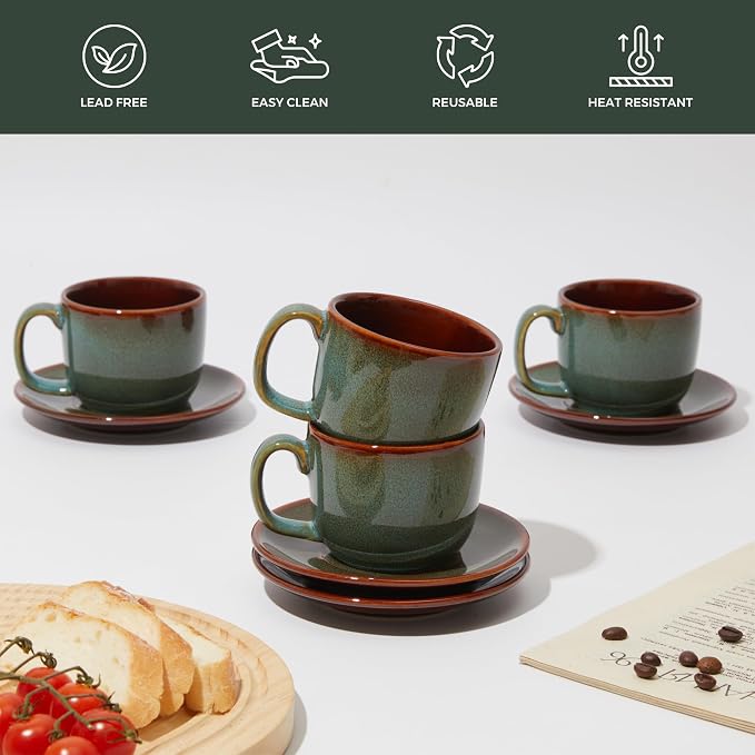 Pokini Stoneware Coffee Cups