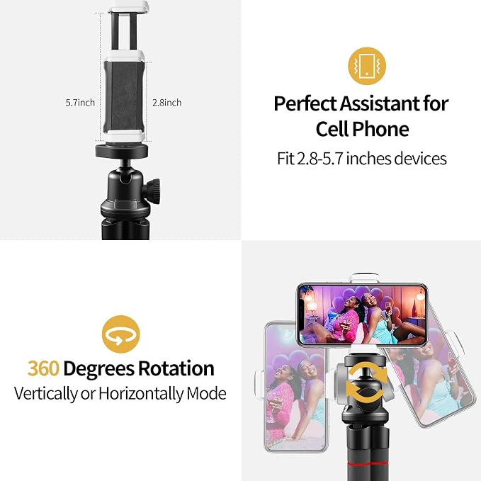 Sensyne Phone Tripod, Flexible Cell Phone Tripod