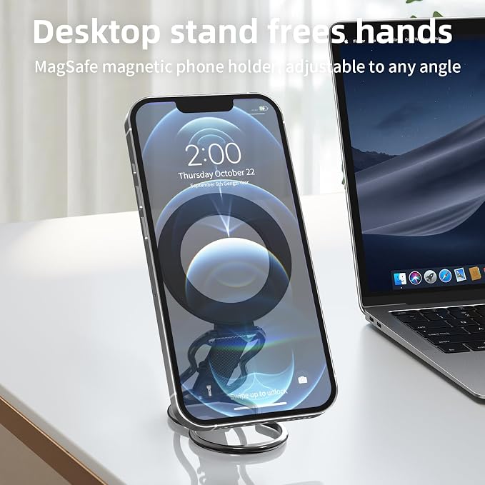 RESPECTED-BRO-Magnetic-Phone-Grip-Stand-with-Finger-Strap, 4-in-1 Magnetic Ring