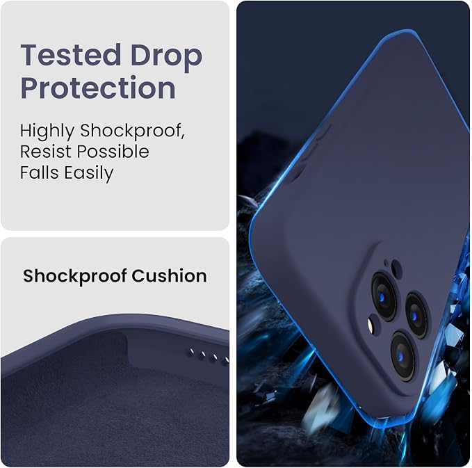 FireNova for iPhone 14 Pro Case, Silicone Upgraded Phone Case with, Soft