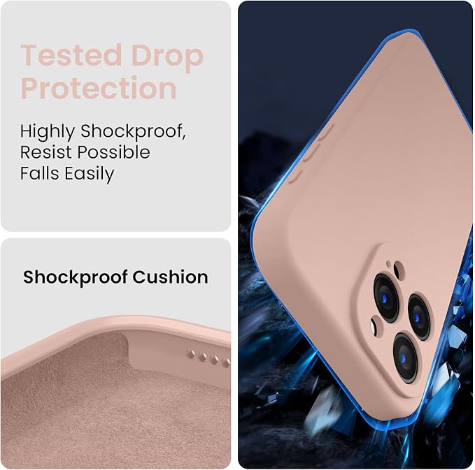 FireNova Designed for iPhone 15 Pro Max Case, Silicone Upgraded Phone Case with