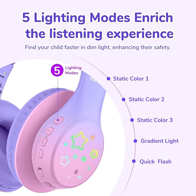 EarFun K4 Kids Bluetooth Headphones, Wireless Headphones